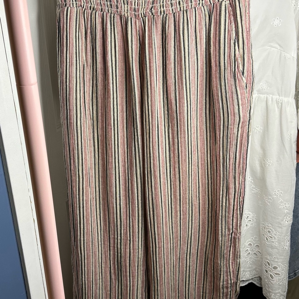 NWOT Billabong Gauzy Striped Cotton Beach Pants Large - Picture 6 of 10